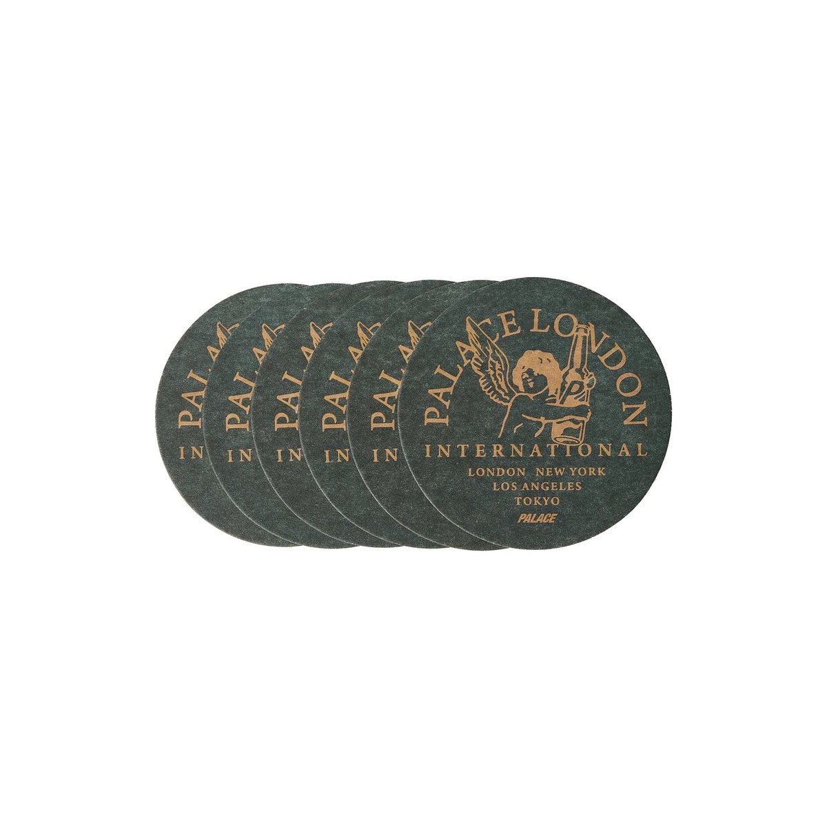 Palace INTERNATIONAL COASTER SET BLACK (Autumn 2023) - €12.00