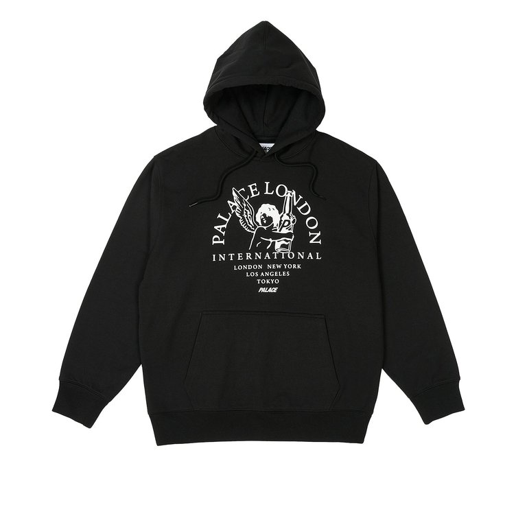 Palace INTERNATIONAL HOOD BLACK (Autumn 2023) - €138.00
