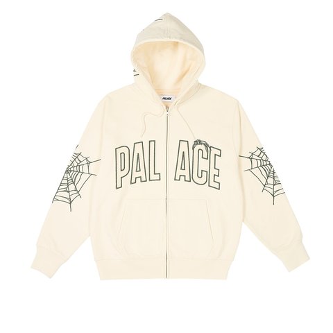 Palace SPIDER ZIP HOOD SOFT WHITE - €168.00
