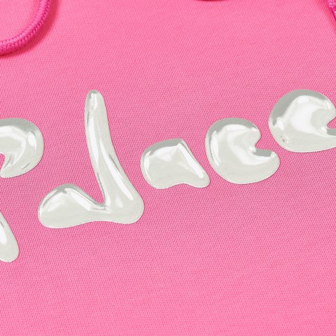 Palace LIQUID PALACE HOOD SHOCK PINK - Colorway