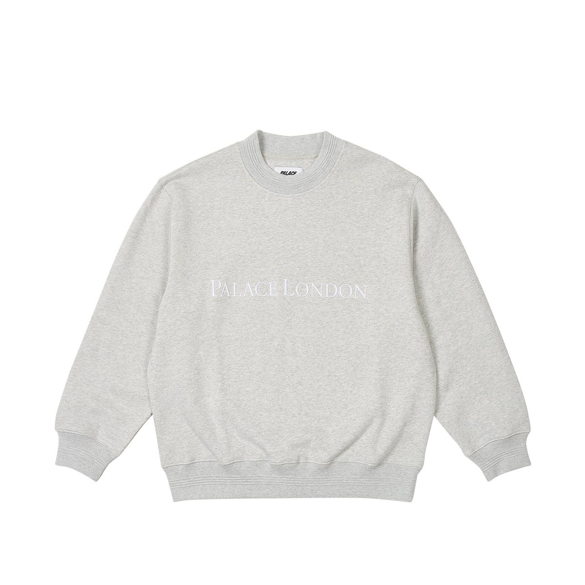 Palace PALACE LONDON CREW GREY MARL (Autumn 2023) - €128.00