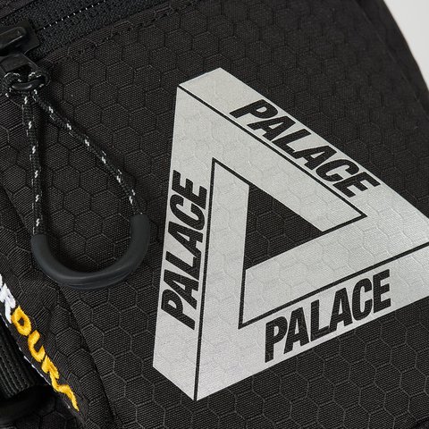 Palace CORDURA ECO HEX RIPSTOP SHOT BAG BLACK - Colorway