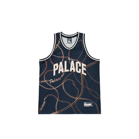 Palace CHAIN BASKETBALL VEST NAVY - €118.00