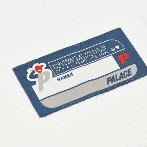 Palace CONTENDER MESH JERSEY WHITE - Colorway