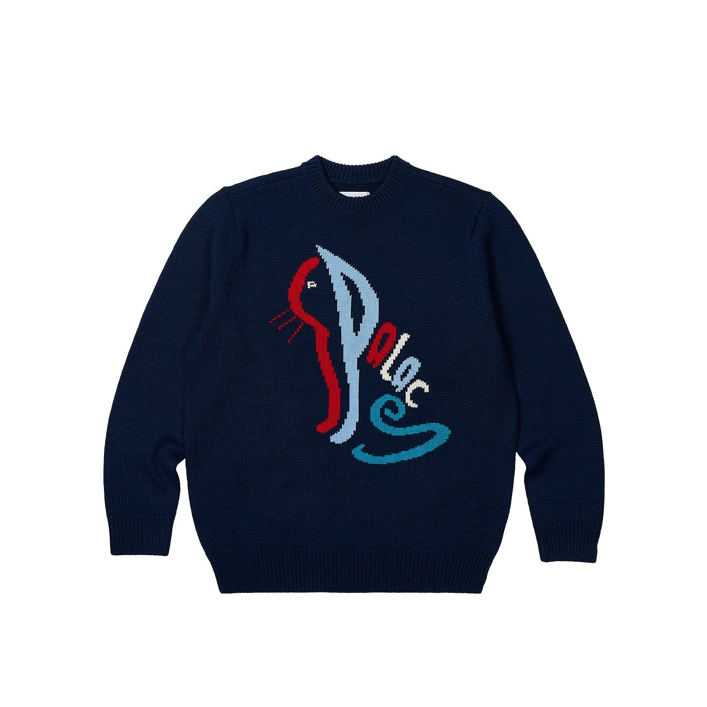 PALACE CAT KNIT NAVY