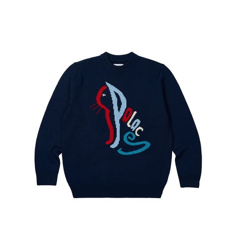 Palace PALACE CAT KNIT NAVY - €188.00