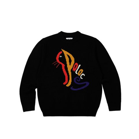 Palace PALACE CAT KNIT BLACK - €188.00
