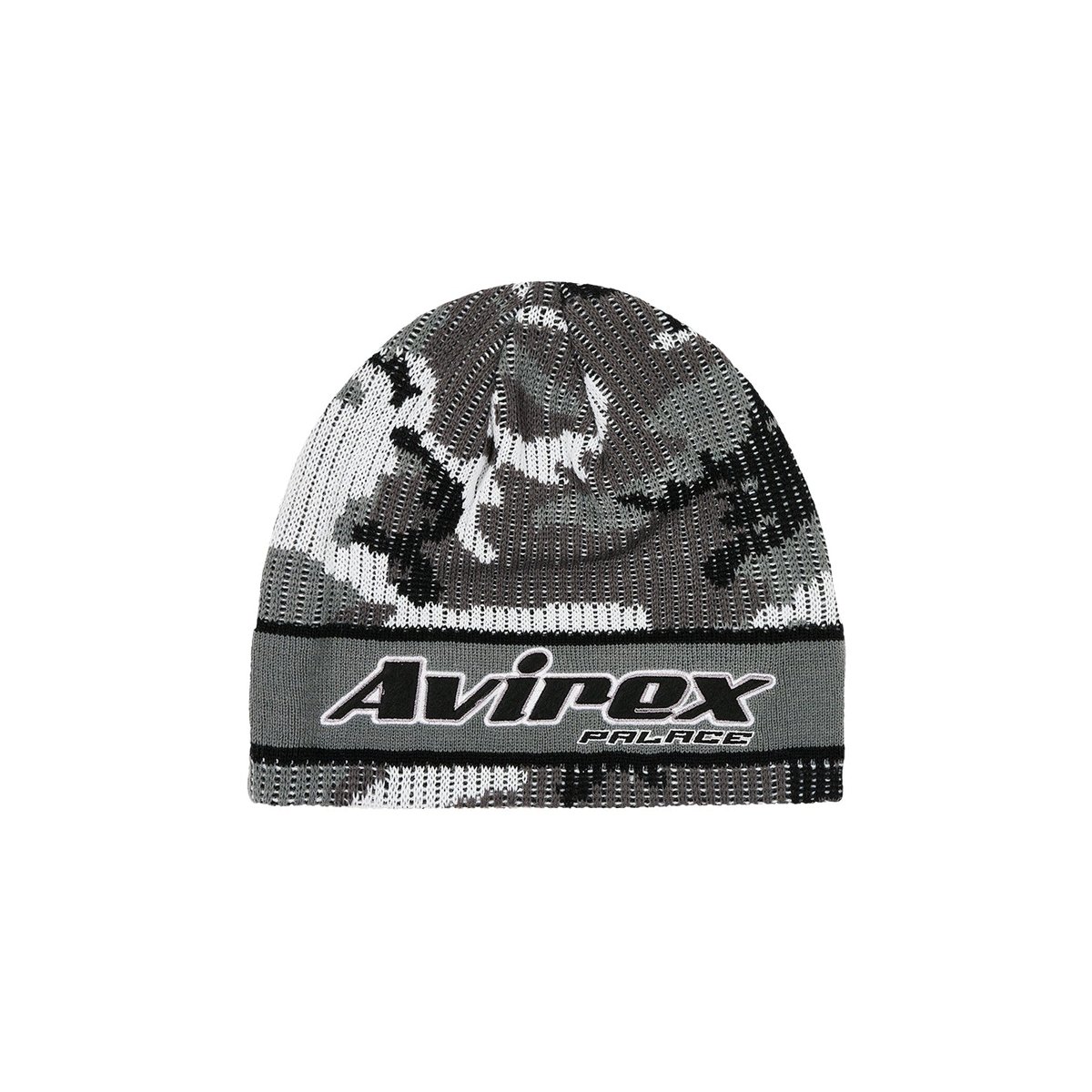 Palace PALACE AVIREX NEIN CUFF BEANIE GREY MARL (Autumn 2023) - €48.00