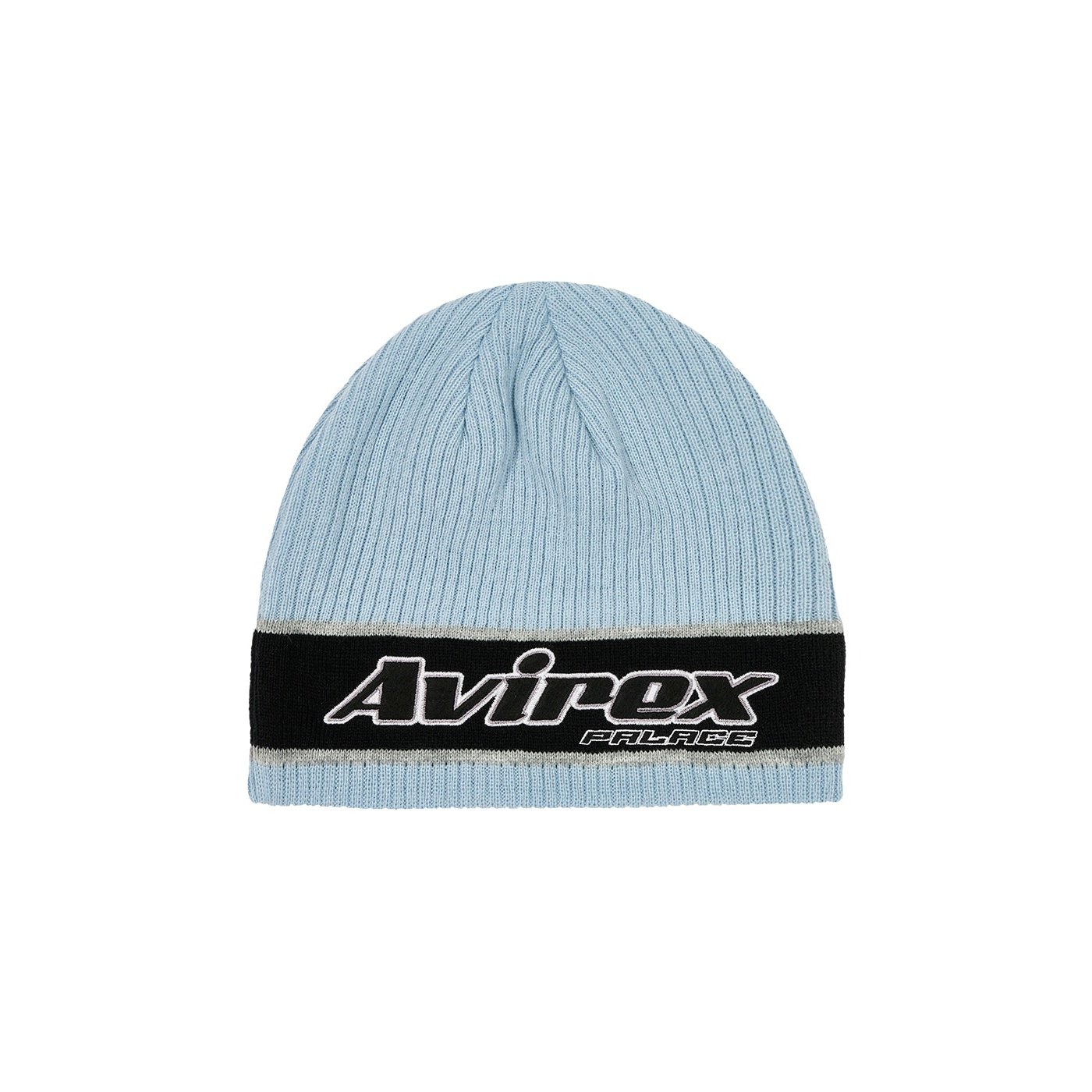 PALACE AVIREX NEIN CUFF BEANIE CHILL BLUE