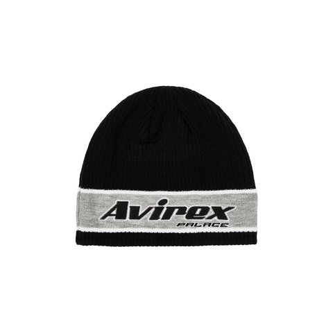 PALACE AVIREX NEIN CUFF BEANIE BLACK