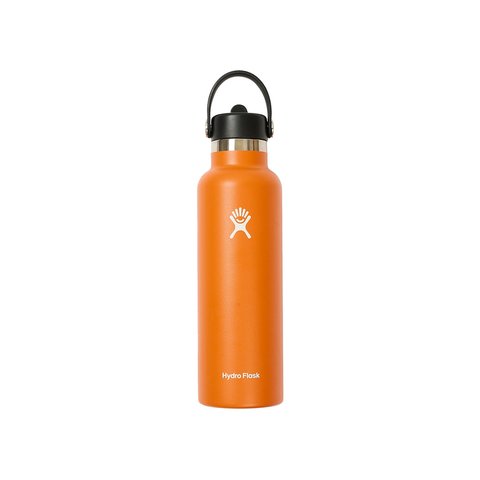 Palace PALACE HYDRO FLASK 21 OZ STANDARD MOUTH WITH FLEX STRAW CAP ORANGE - Colorway
