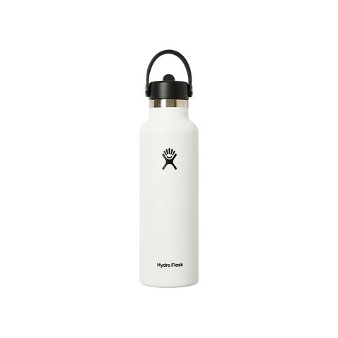 Palace PALACE HYDRO FLASK 21 OZ STANDARD MOUTH WITH FLEX STRAW CAP WHITE - Colorway