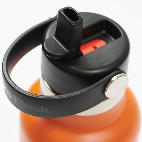 Palace PALACE HYDRO FLASK 21 OZ STANDARD MOUTH WITH FLEX STRAW CAP ORANGE - Colorway