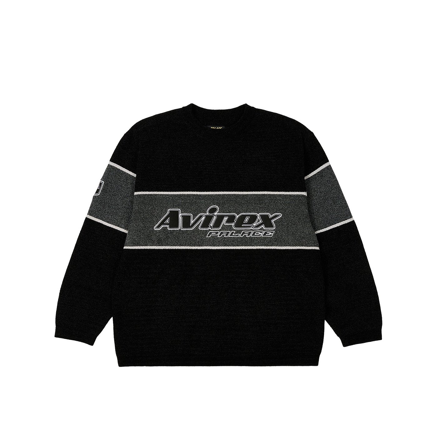 PALACE AVIREX CHENILLE KNIT BLACK
