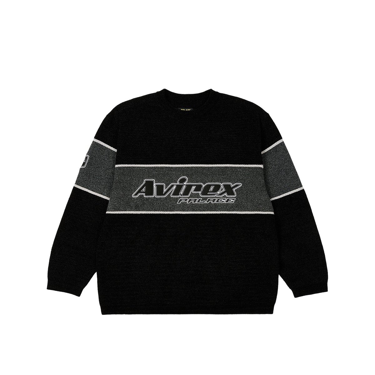Palace PALACE AVIREX CHENILLE KNIT BLACK (Autumn 2023) - €158.00