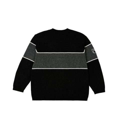 Palace PALACE AVIREX CHENILLE KNIT BLACK - Colorway