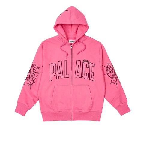Palace SPIDER ZIP HOOD SHOCK PINK - €168.00