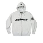 PALACE AVIREX ZIP HOOD GREY MARL
