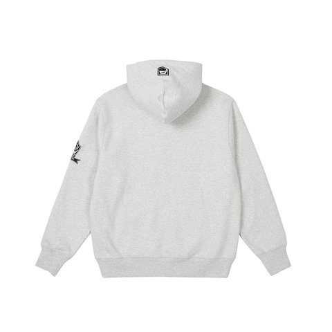 Palace PALACE AVIREX ZIP HOOD GREY MARL - Colorway