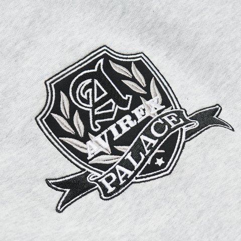 Palace PALACE AVIREX ZIP HOOD GREY MARL - Colorway