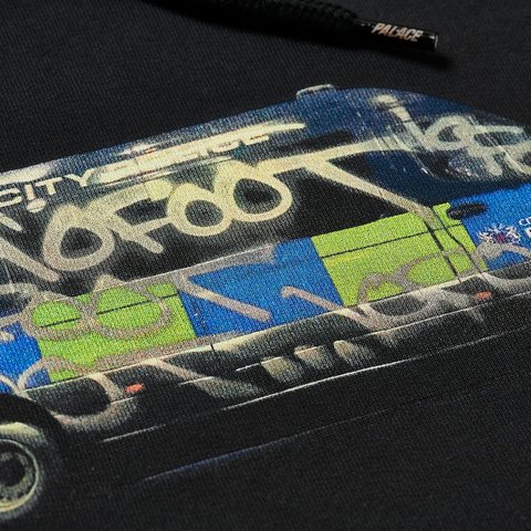 Palace 10FOOT HOOD BLACK - Colorway