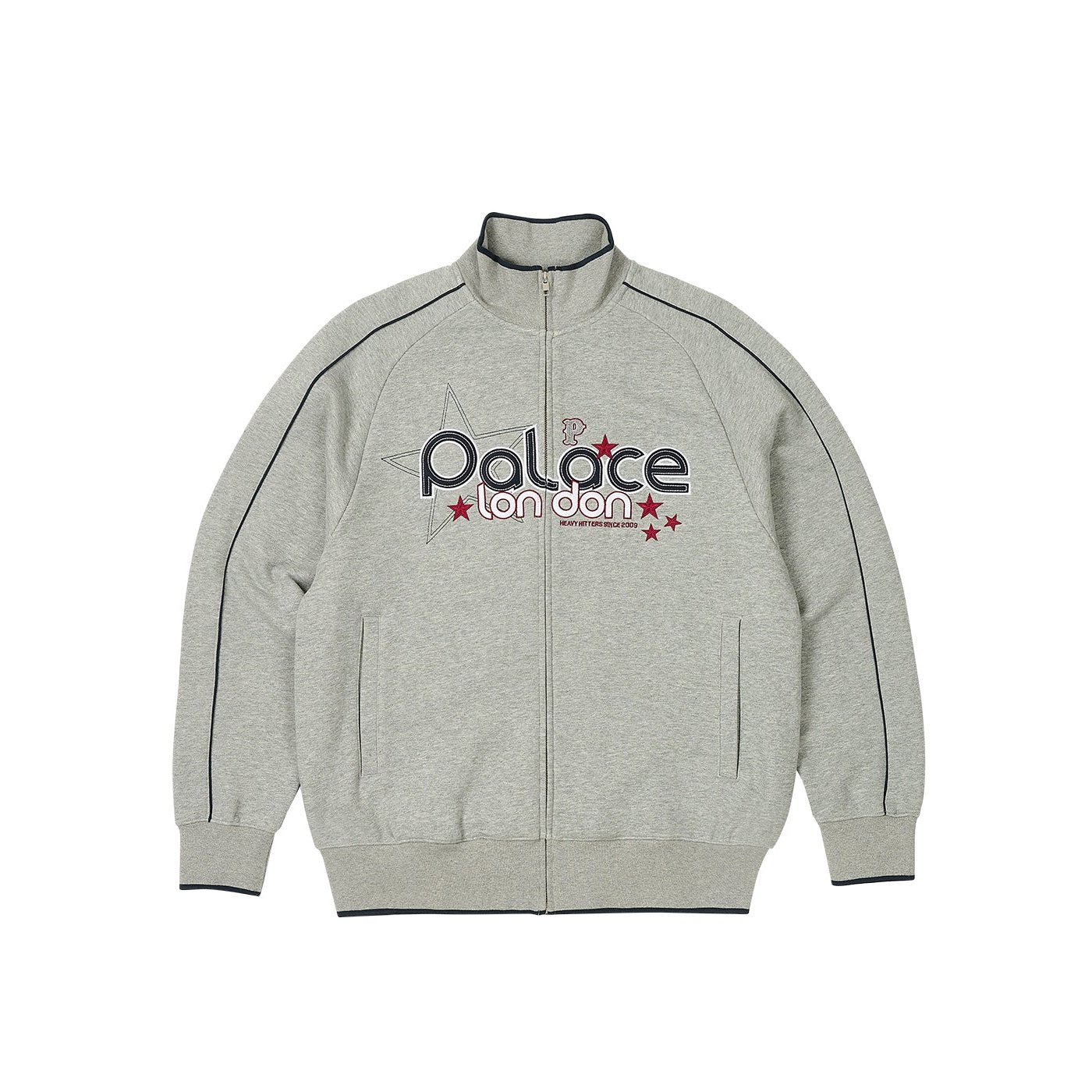 GRIMEY ZIP FUNNEL GREY MARL