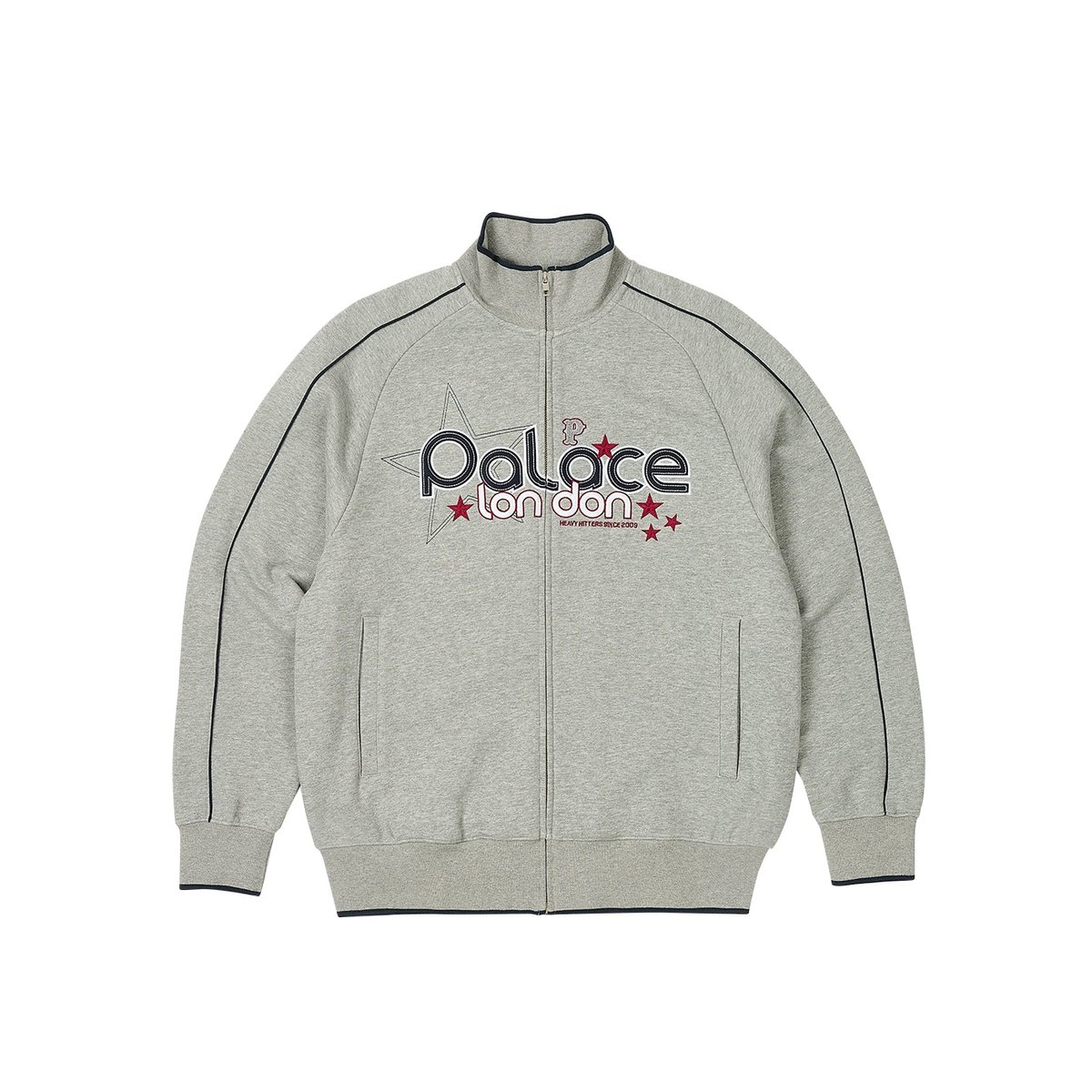 Palace GRIMEY ZIP FUNNEL GREY MARL (Autumn 2023) - €158.00