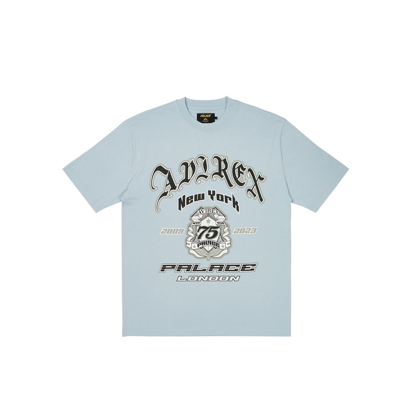 PALACE AVIREX T-SHIRT CHILL BLUE