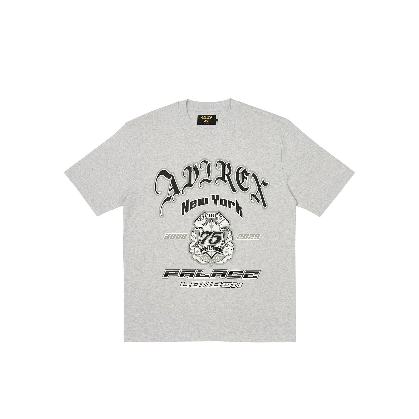 PALACE AVIREX T-SHIRT GREY MARL