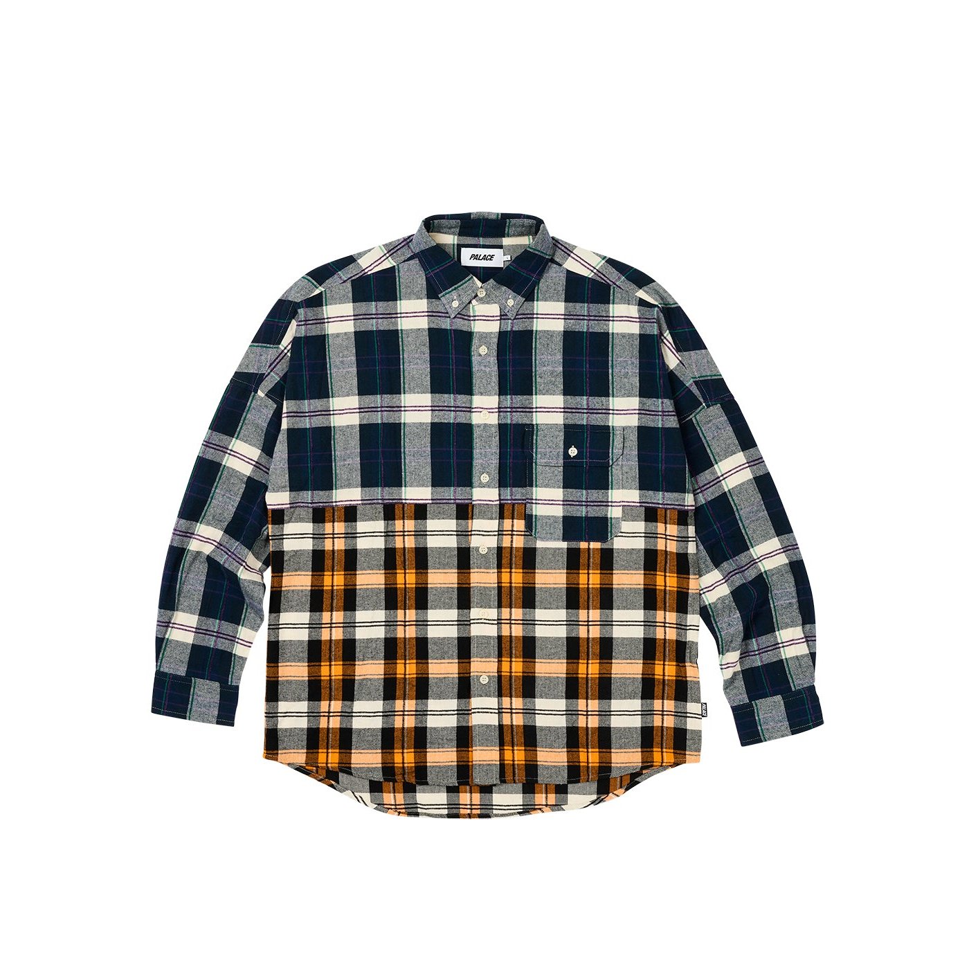 CHECKMATE DROP SHOULDER SHIRT NAVY