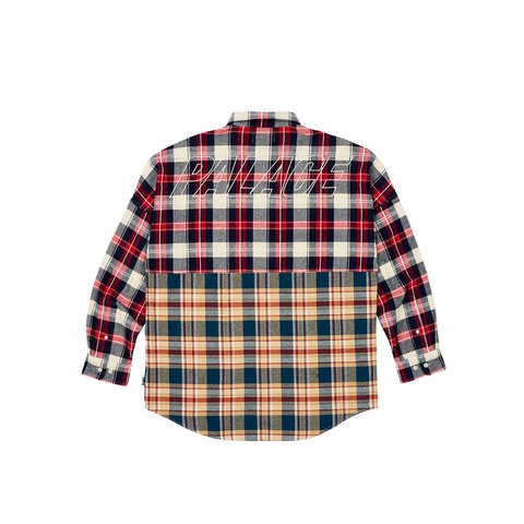 Palace CHECKMATE DROP SHOULDER SHIRT RED - Colorway