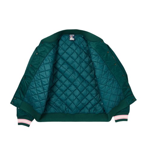 Palace SATIN THE ARENA JACKET GREEN - Colorway