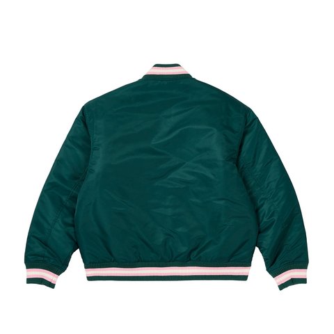 Palace SATIN THE ARENA JACKET GREEN - Colorway