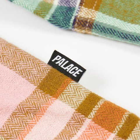 Palace CHECKMATE DROP SHOULDER SHIRT GREEN - Colorway