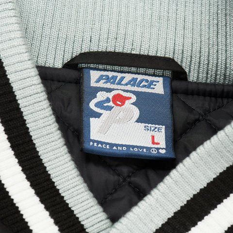 Palace SATIN THE ARENA JACKET BLACK - Colorway