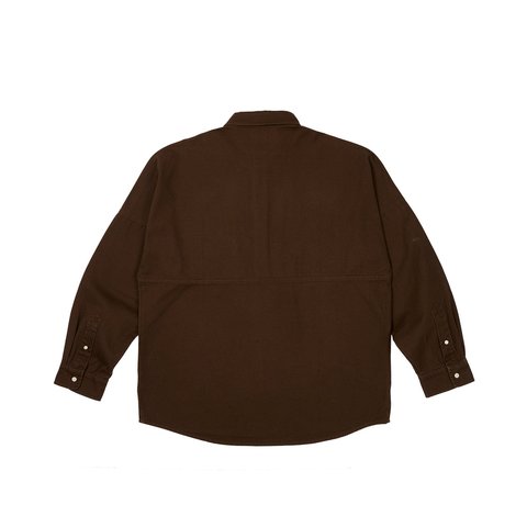 Palace OLD ENGLISH OVERSHIRT NICE BROWN - Colorway