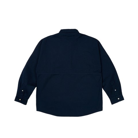Palace OLD ENGLISH OVERSHIRT NAVY - Colorway