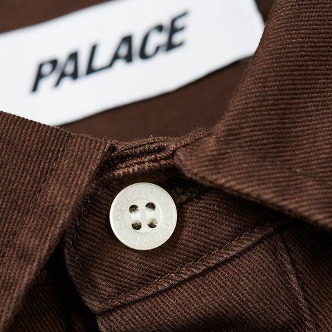 Palace OLD ENGLISH OVERSHIRT NICE BROWN - Colorway