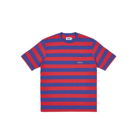 Palace BLOCK STRIPE T-SHIRT NAVY - Colorway
