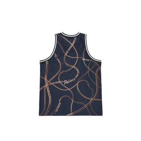 Palace CHAIN BASKETBALL VEST NAVY - Colorway