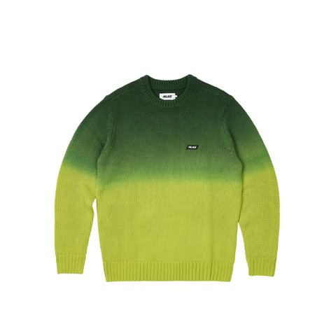 Palace GRADIENT DYE RIB KNIT GREEN - Colorway