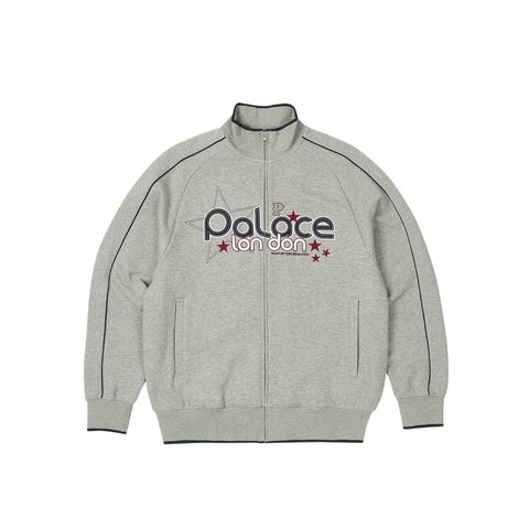 Palace GRIMEY ZIP FUNNEL GREY MARL - Colorway