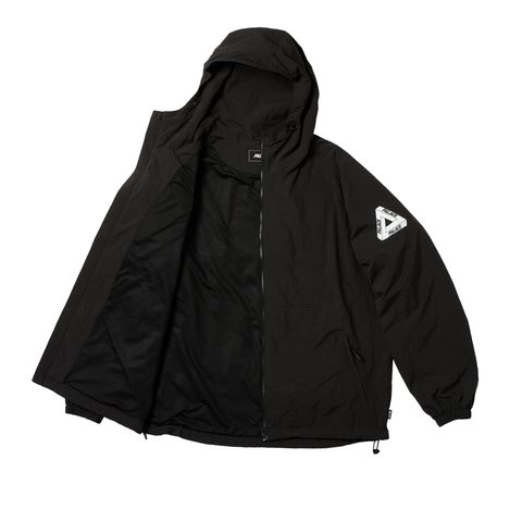 Palace HOODED SHELLER JACKET BLACK - Colorway