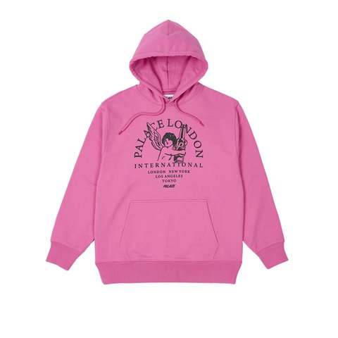 Palace INTERNATIONAL HOOD SHOCK PINK - Colorway