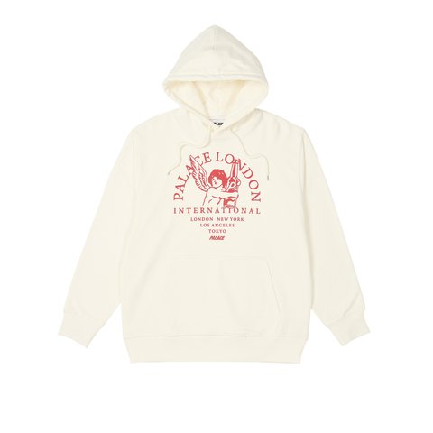 Palace INTERNATIONAL HOOD WHITE - Colorway