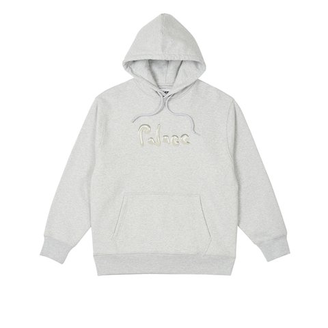 Palace LIQUID PALACE HOOD GREY MARL - Colorway