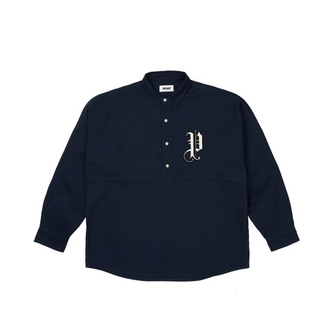 Palace OLD ENGLISH OVERSHIRT NAVY - Colorway