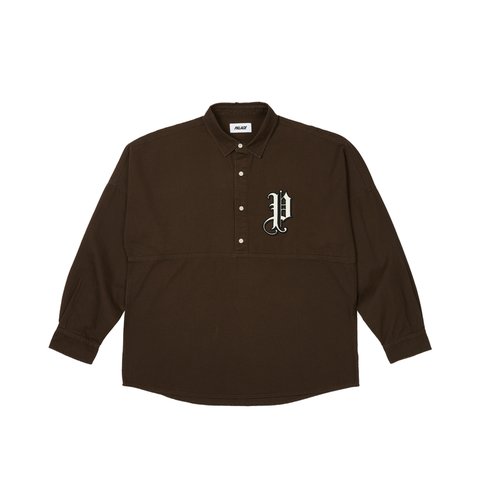 Palace OLD ENGLISH OVERSHIRT NICE BROWN - Colorway