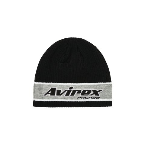Palace PALACE AVIREX NEIN CUFF BEANIE BLACK - Colorway