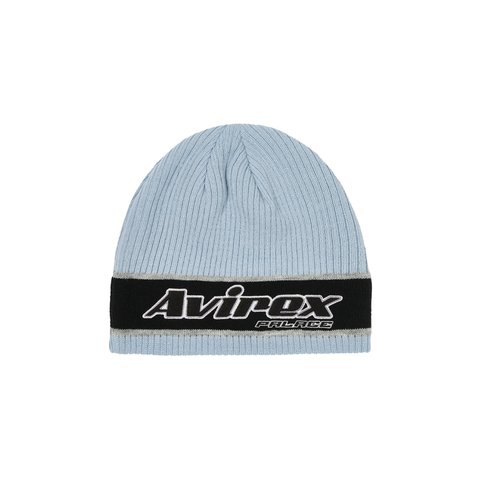 Palace PALACE AVIREX NEIN CUFF BEANIE CHILL BLUE - Colorway